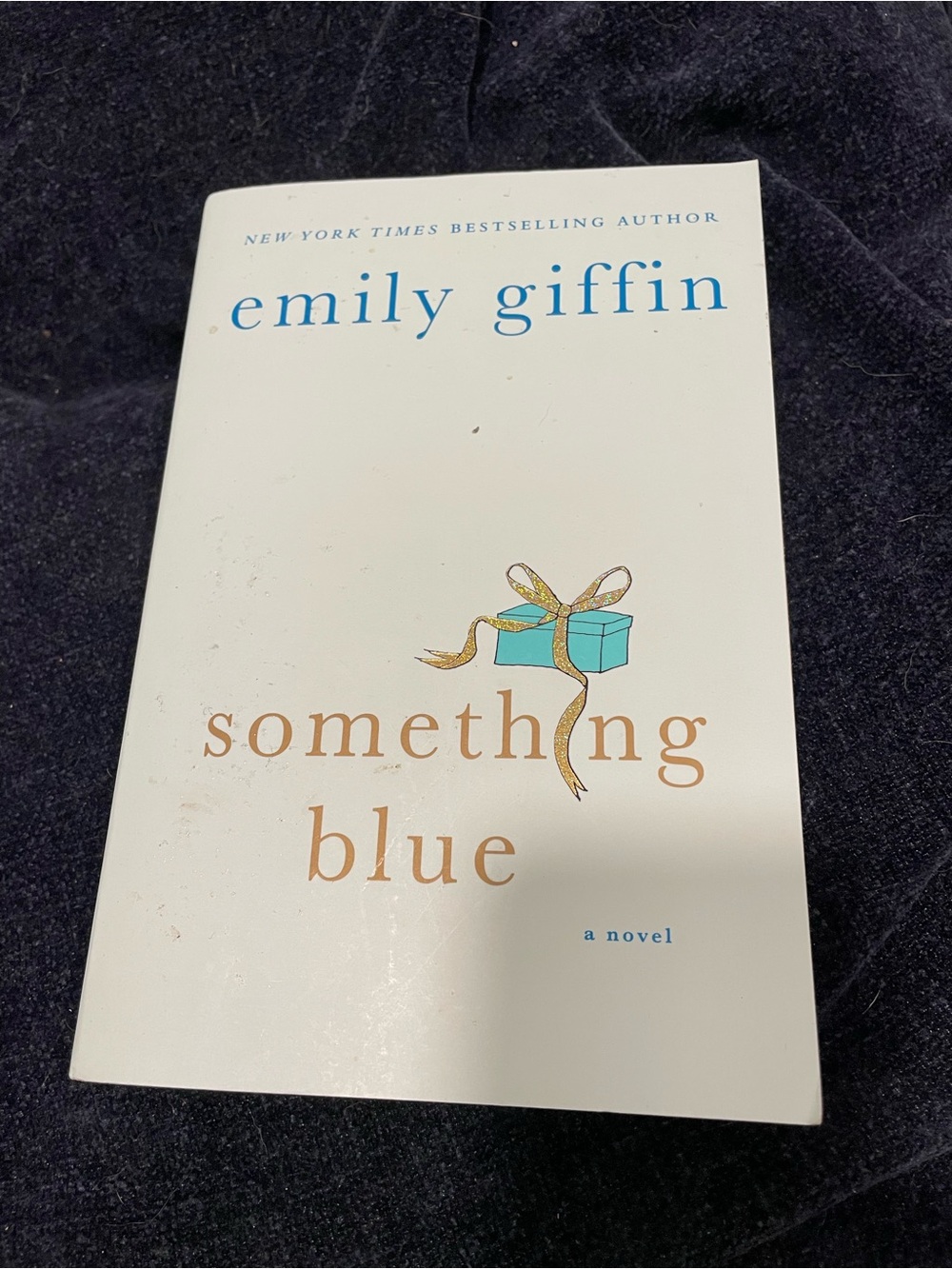 Something Blue by - White Cover with Blue Accents